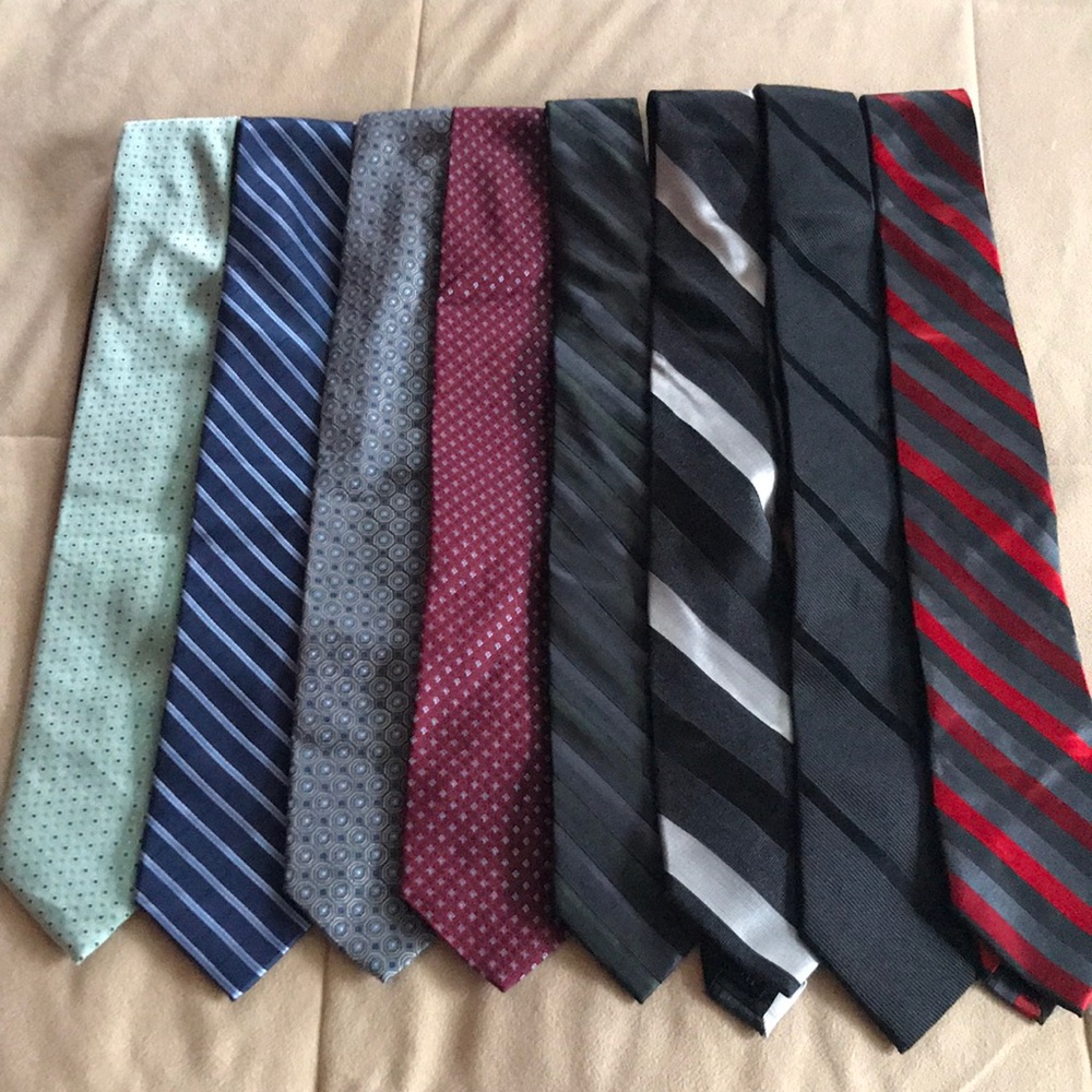 lot of men’s ties.